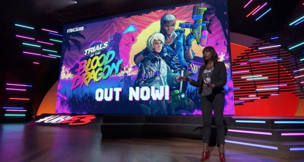 Trials of the Blood Dragon combines motorcycles and ’80s kitsch and is out now