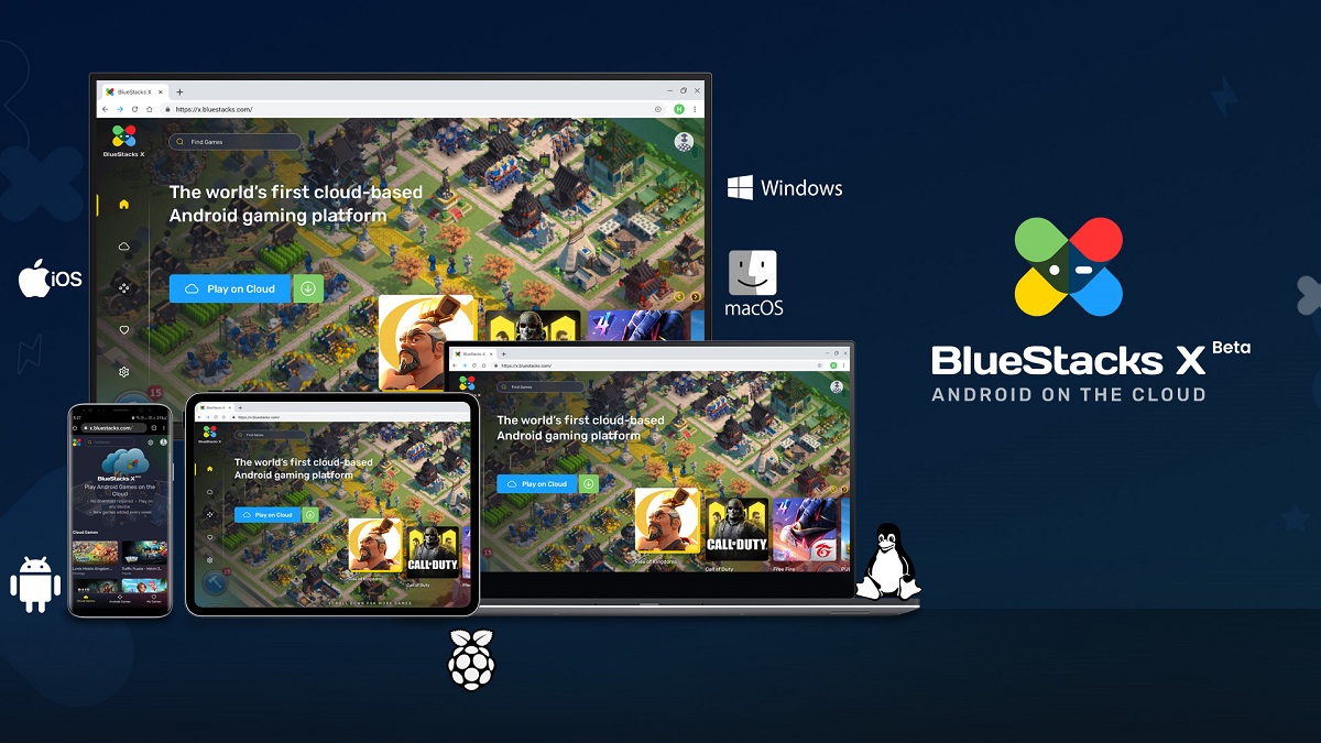 BlueStacks X is a new mobile cloud gaming service.