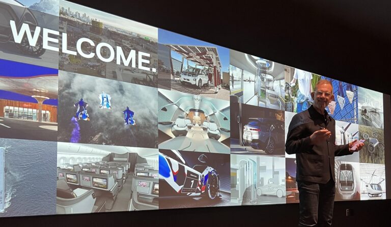 BMW Designworks head Holger shows off the new studio.