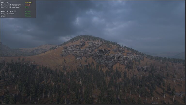 An aerial view of Prologue's landscape.