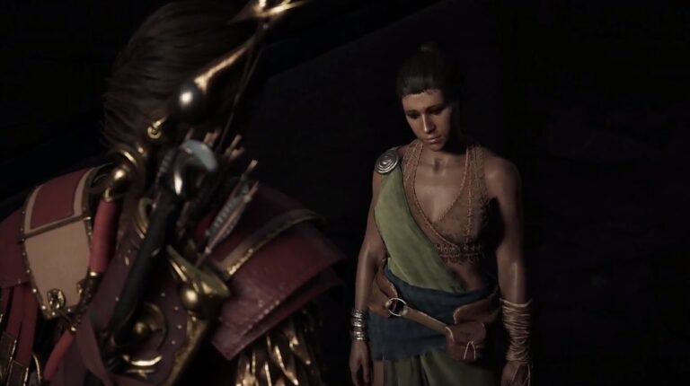 Bryce (right) mourns her lover, stolen by the Writhing Dread.