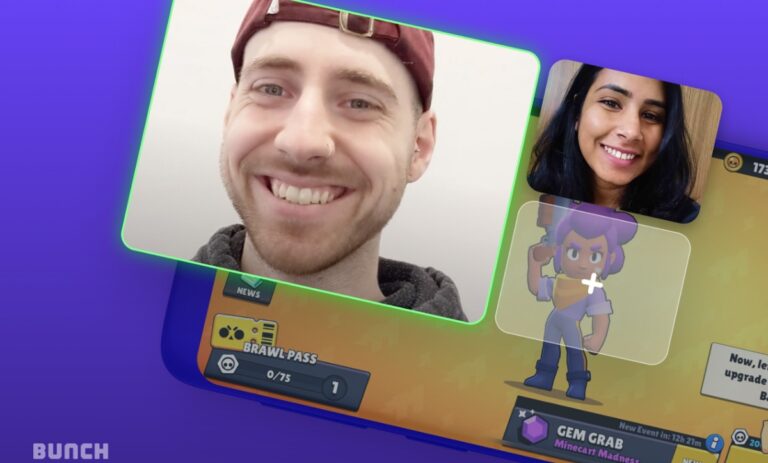 Bunch lets friends play mobile games together.