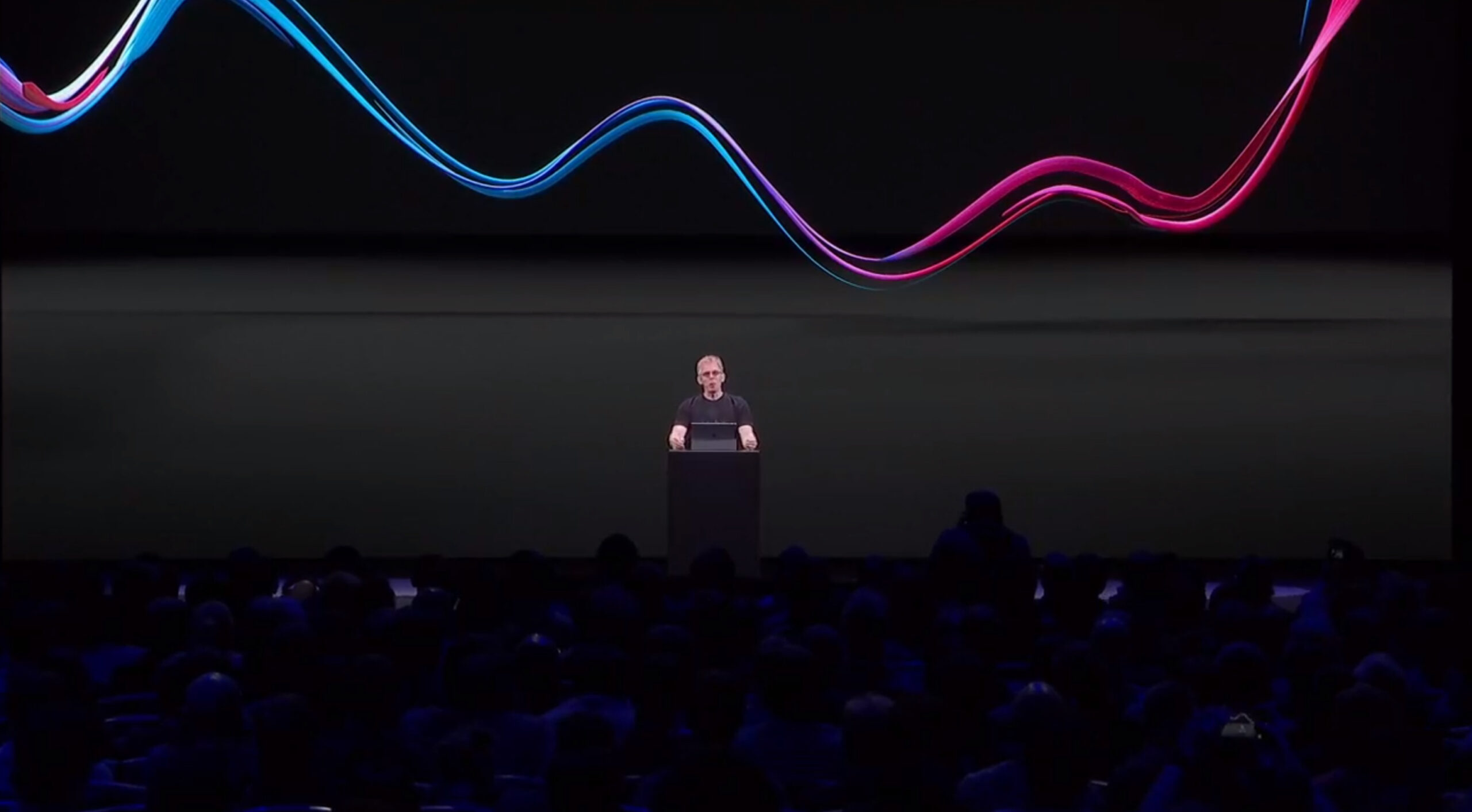 That's John Carmack on the Oculus Connect 5 stage.