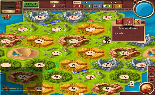 Catan World dice roll