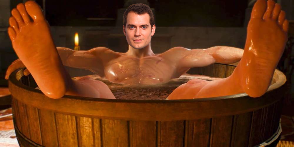 Henry Cavill is washing up for his new role.