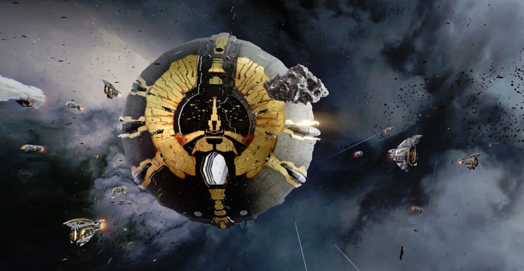 Eve: Aether Wars tech demo squeezed 10,000 ships in a battle.