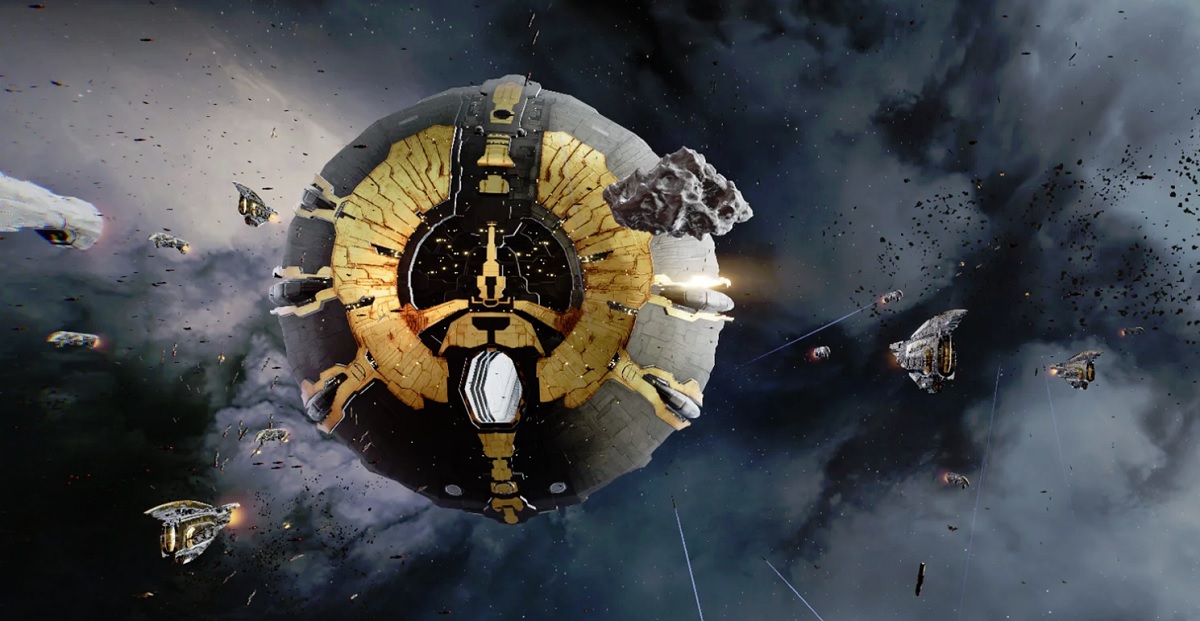 Eve: Aether Wars tech demo squeezed 10,000 ships in a battle.