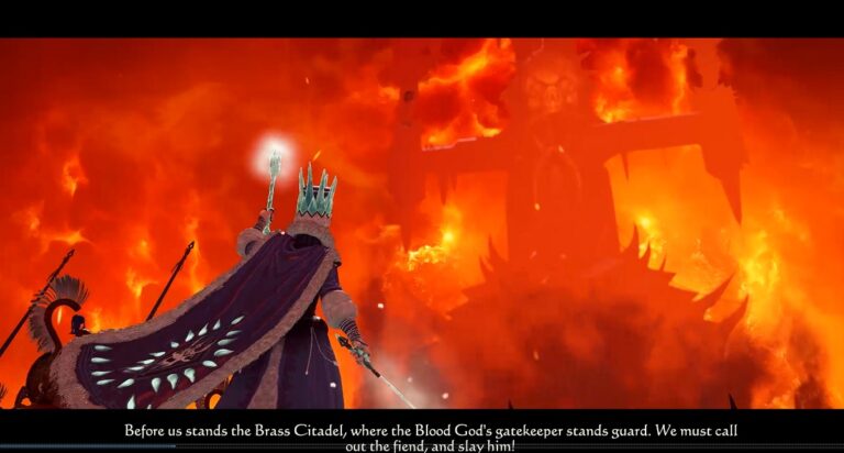 The Ice Queen in the Realm of Chaos in Warhammer III.