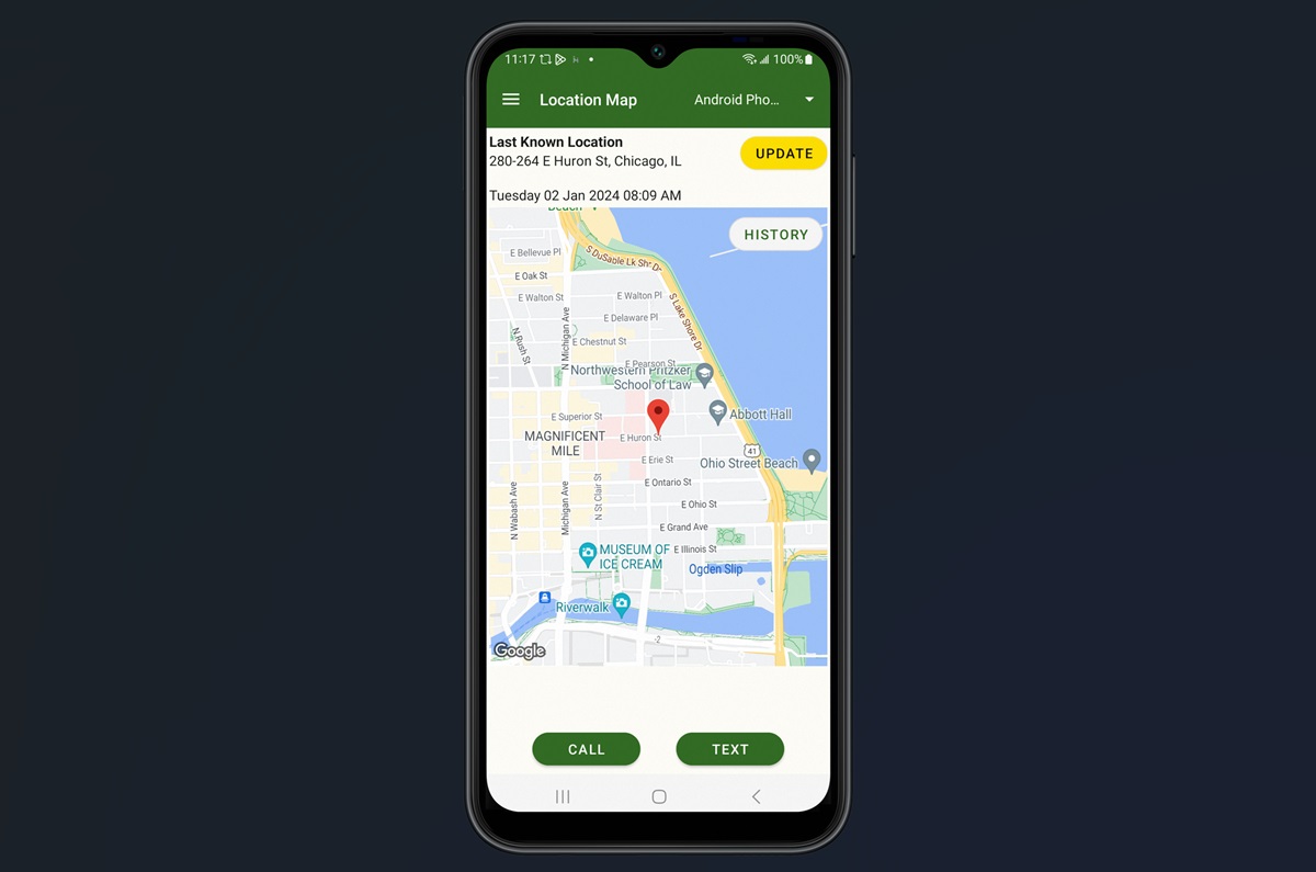 MMGuardian tells you where your child's phone is.