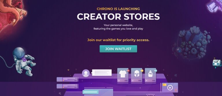 Chrono.gg is launching creator stores.