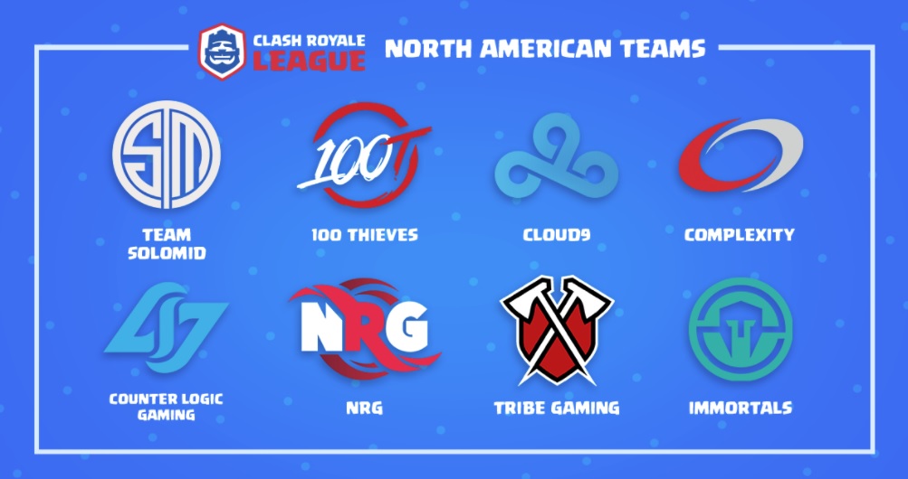 North American teams for the Clash Royale League.