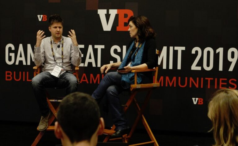 Sam Kennedy (left), CEO of Tigertron, and Amy Jo Kim, founder of Game Thinking.