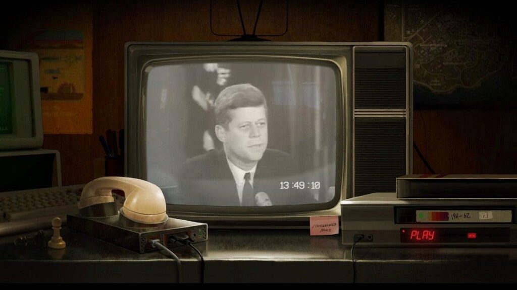 John F. Kennedy pictured in a teaser for the next Call of Duty game.