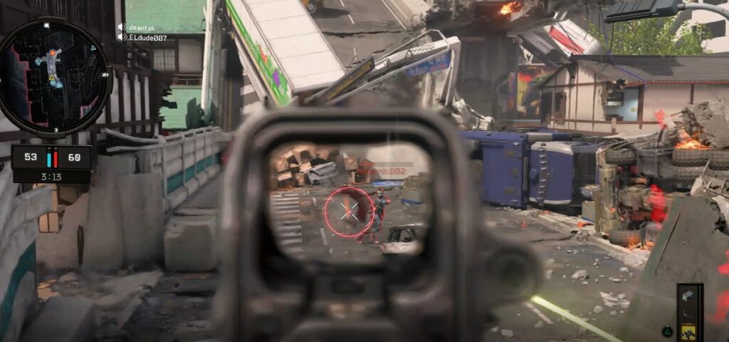 Dean Takahashi gets a kill on the Gridlock map of Black Ops 4.