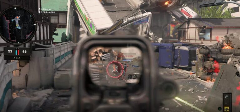 Dean Takahashi gets a kill on the Gridlock map of Black Ops 4.