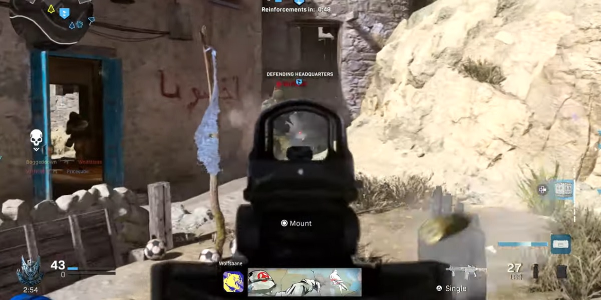 Call of Duty: Modern Warfare has no mini map.