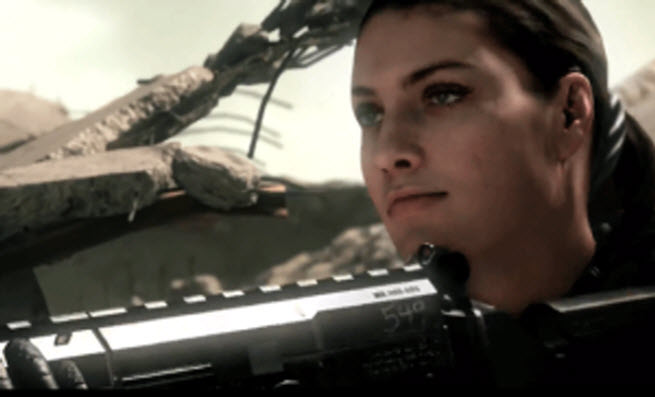 Call of Duty: Ghosts' woman soldier character.