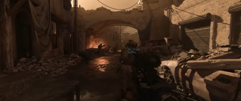 Real-time raytracing in Modern Warfare.