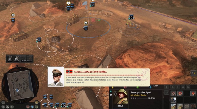 The start of a North African battle in Company of Heroes 3.