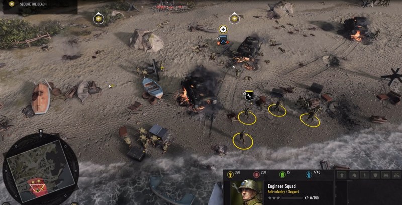 Storming the beaches of Italy in Company of Heroes 3.