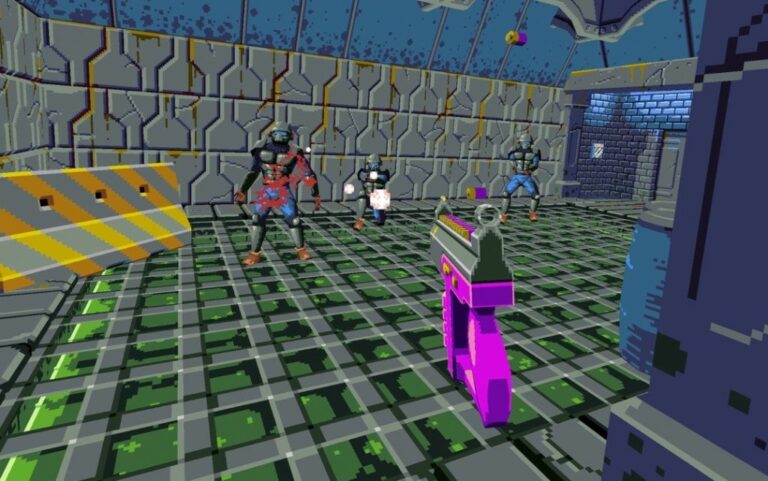 Compound is one of VR's best shooters, and the Wolfenstein 3D vibe helps it here.