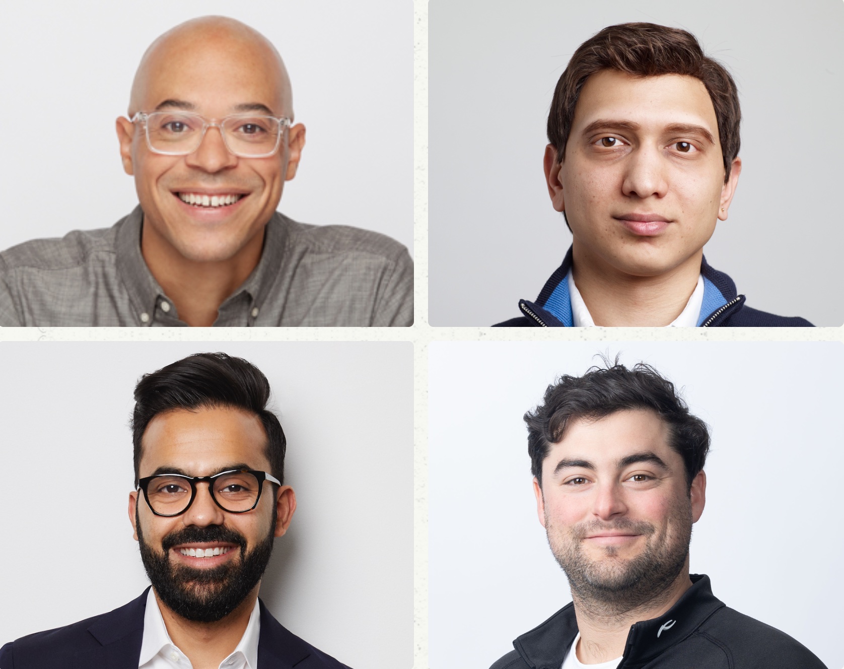 Courtside Ventures' partners. Kai Bond is upper left.