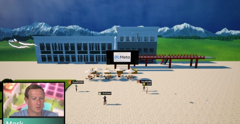 With Crayta tools, creators rebuilt Meta's Hacker Square in 3D.