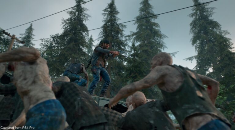 Deacon is surrounded in Days Gone.