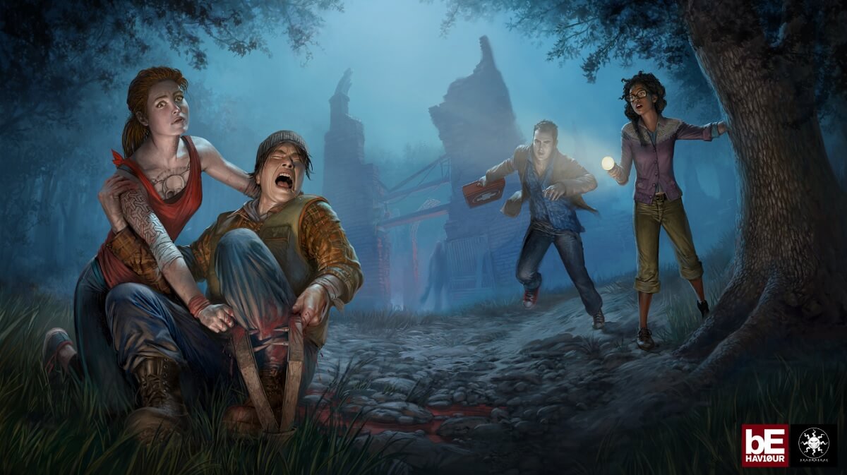 Killers can lay traps for humans in the asynchronous multiplayer game Dead by Daylight.