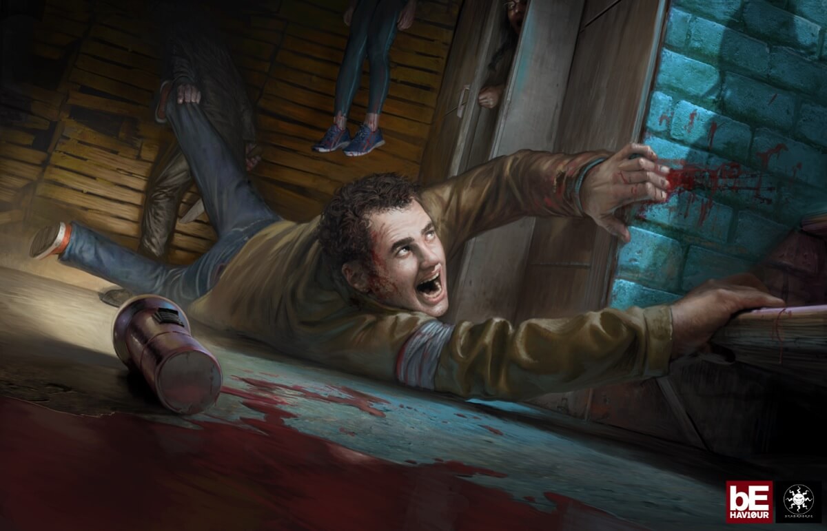 Caught by a killer in Dead by Daylight.