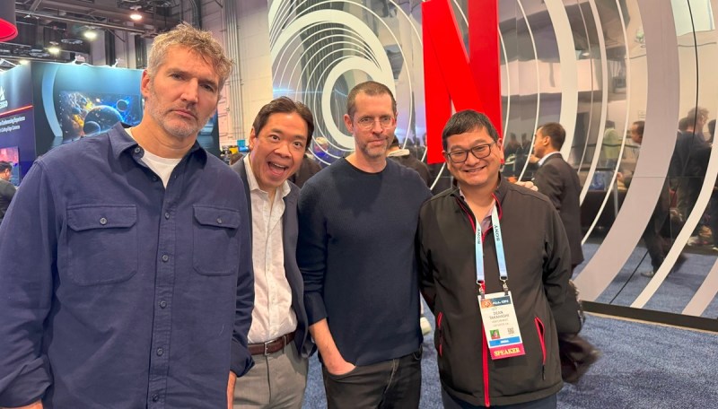 Fan boy moment for Dean Takahashi with the creators of The Three Body Problem and Game of Thrones.