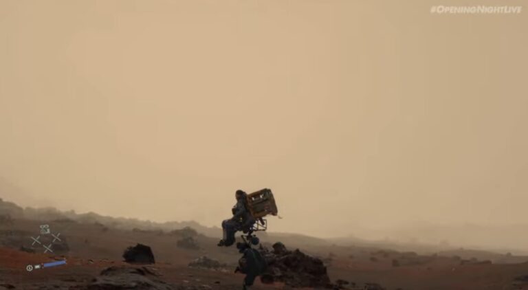 You can ride on a bot in Death Stranding: The Director's Cut.
