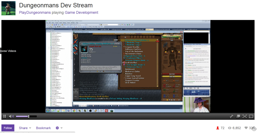 Want to watch developers make games? Twitch has a channel for that