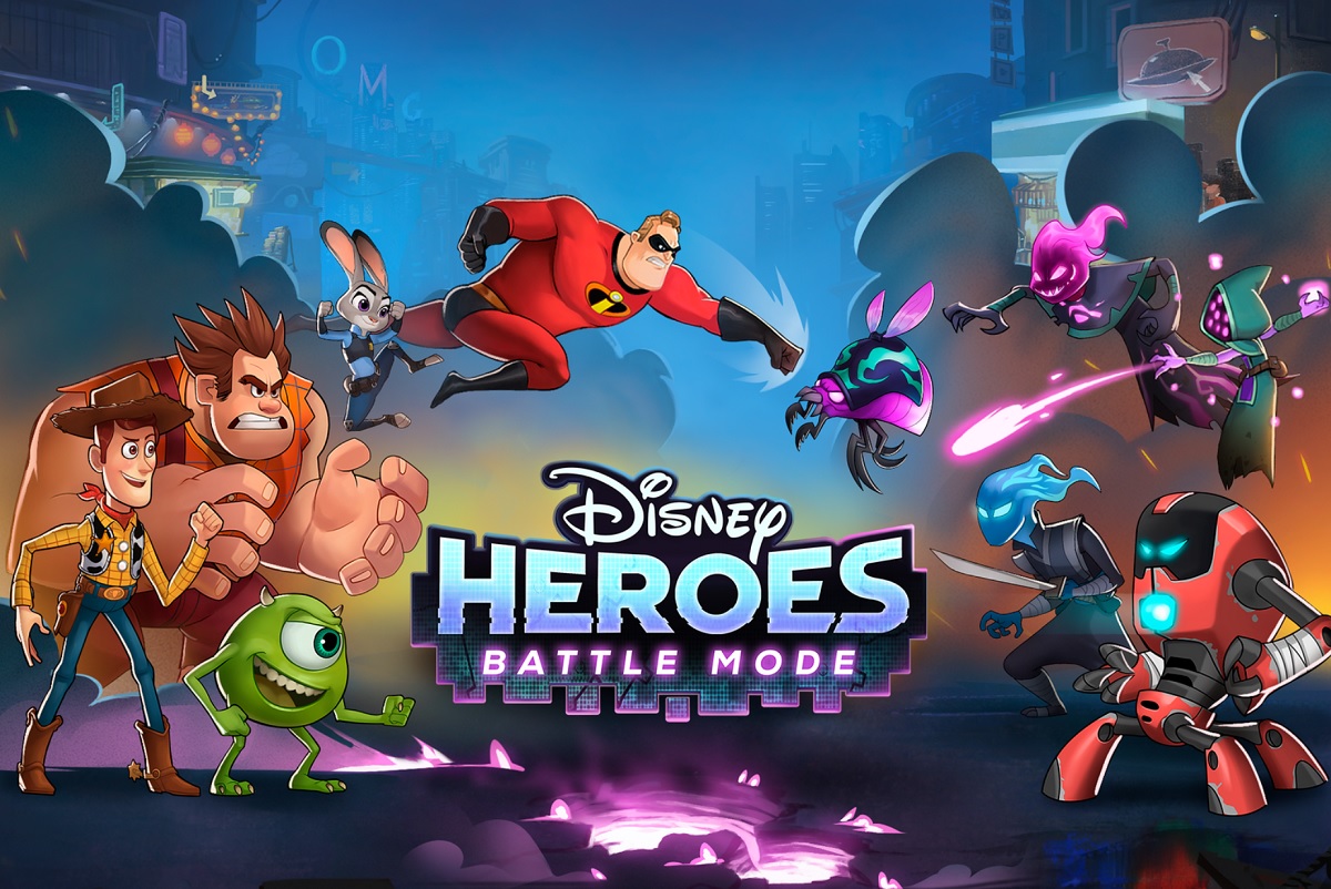 Disney Heroes: Battle Mode pits Disney and Pixar characters against an evil virus.
