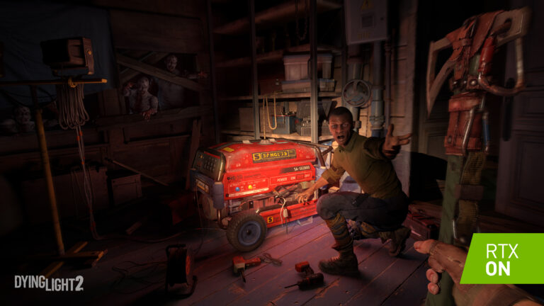 RTX enables light to bounce around the environment in a more life-like way.