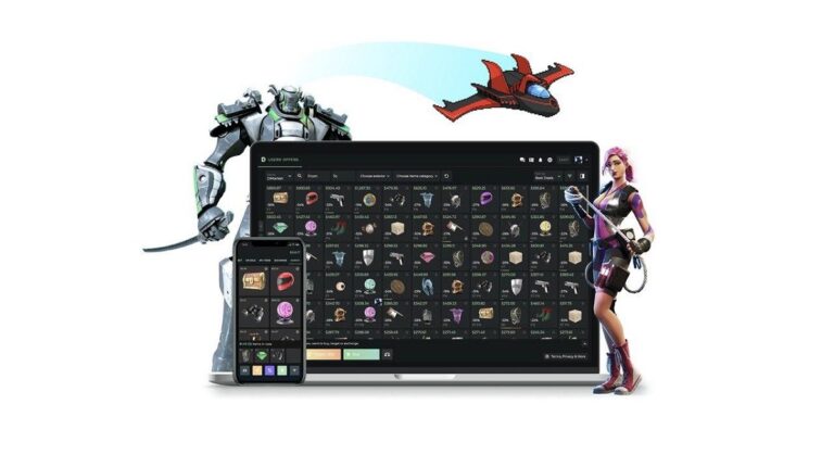 DMarket has a blockchain-based marketplace for in-game items.