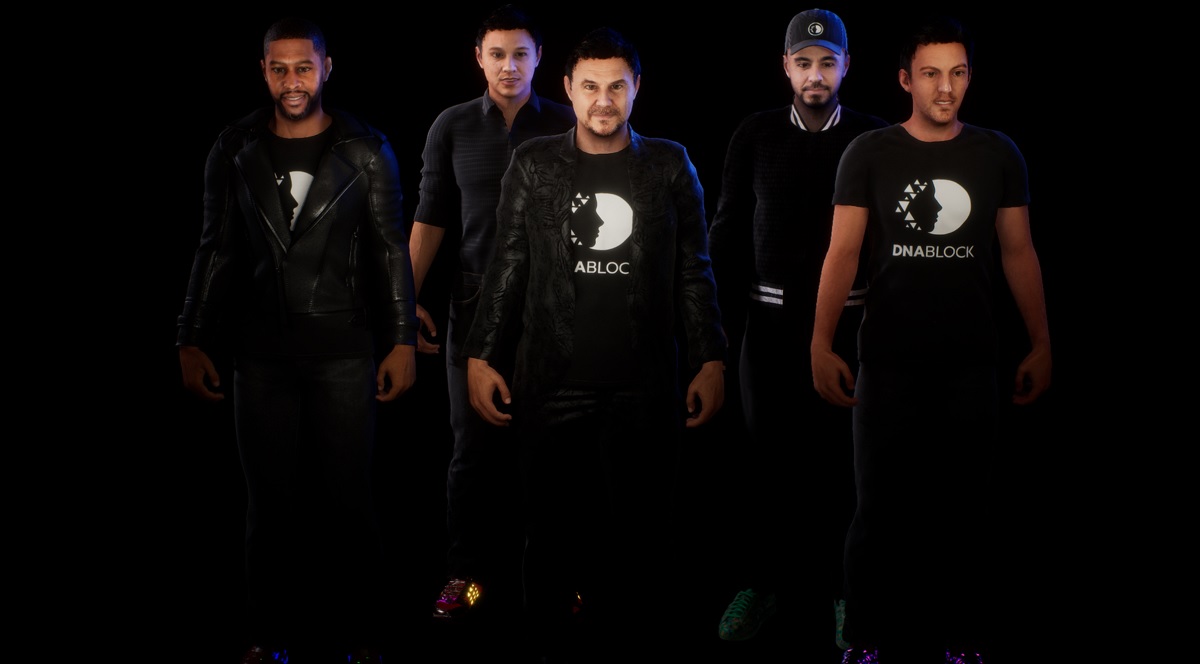 DNABlock's founders and investors in avatar form.