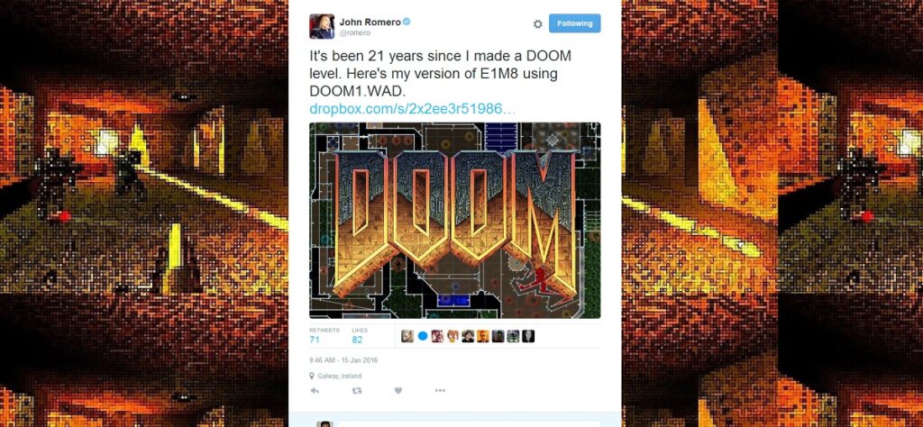 Doom co-creator John Romero makes his first level in 21 years for the landmark shooter