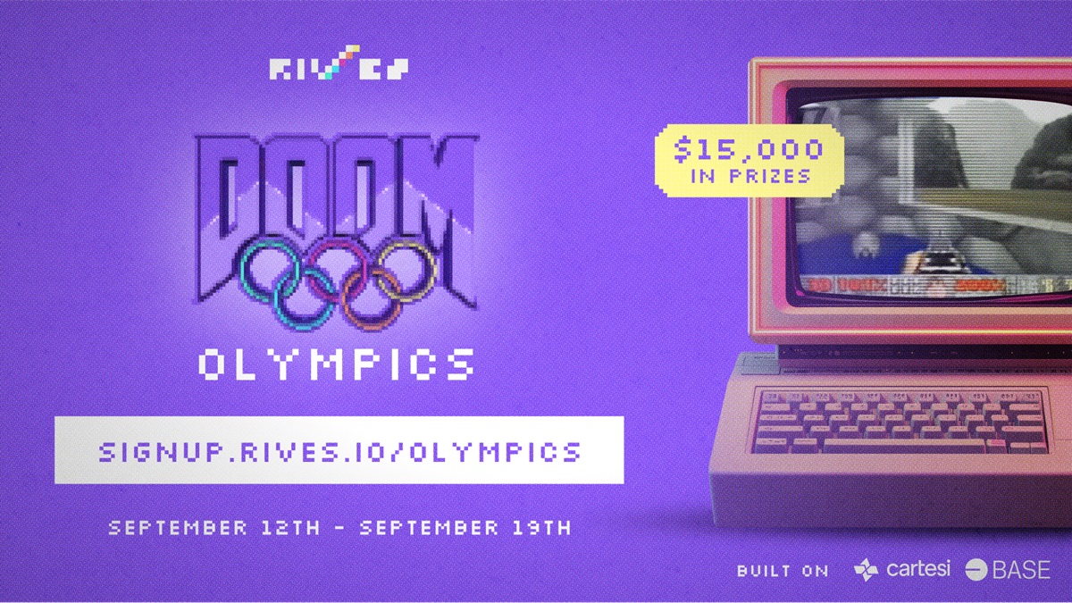 Doom will run on the RIVES on chain game console via Freedoom.
