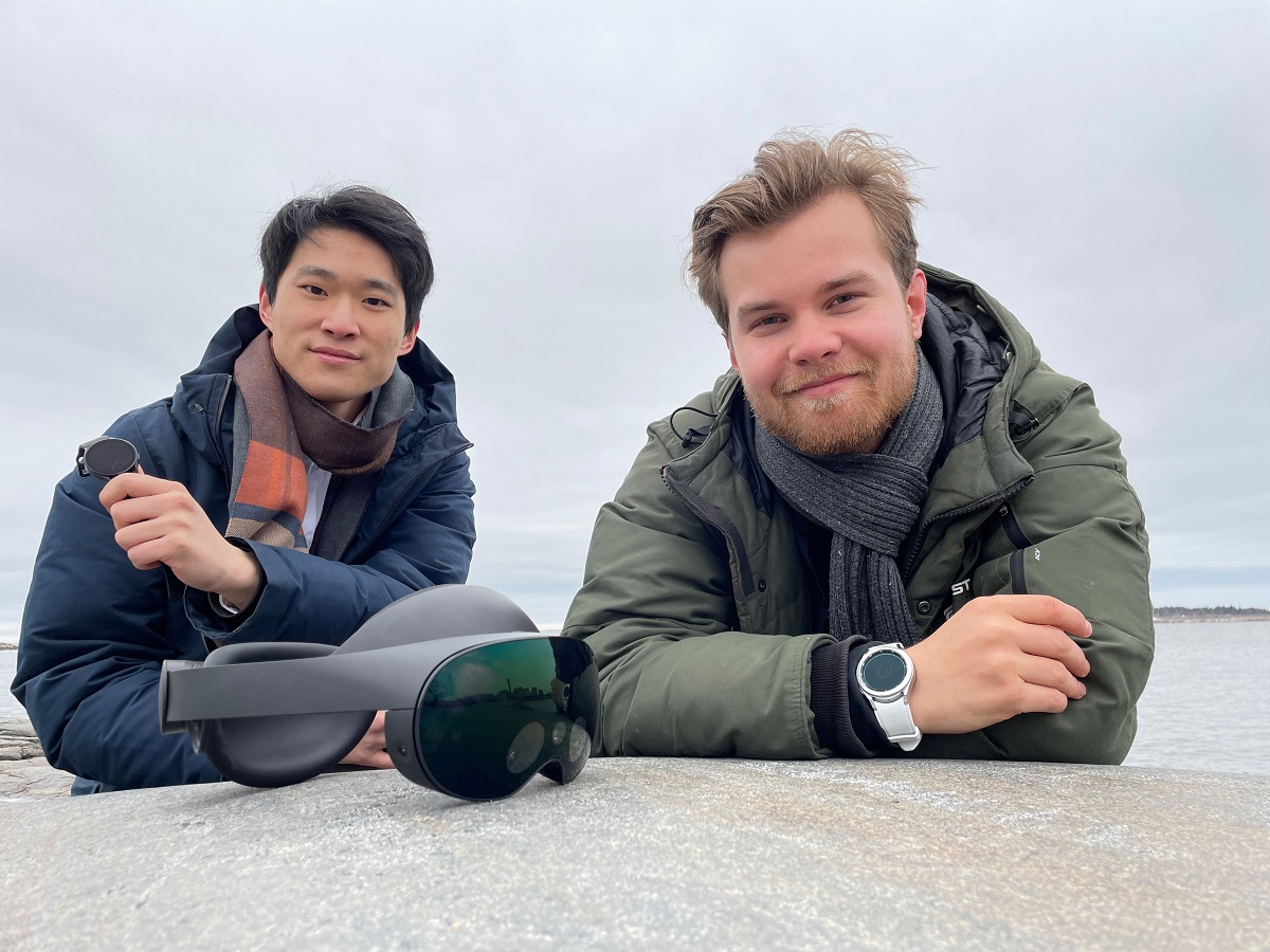 Jamin Hu and Ohto Pentikäinen are the founders of Doublepoint.