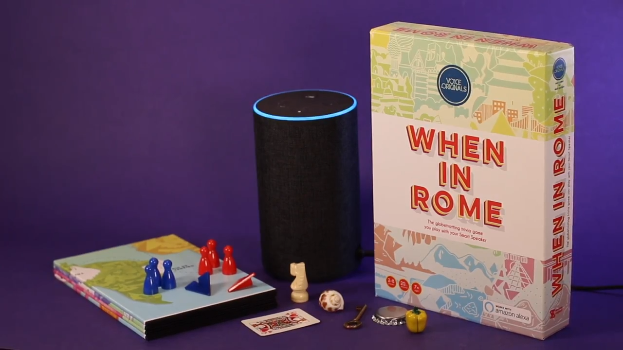 When in Rome board game with Alexa