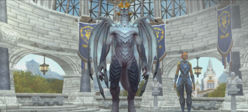 The Dracthyr have two forms, similar to Worgen.
