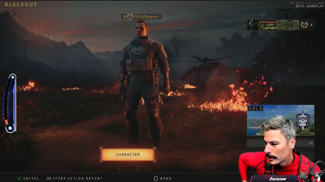 DrDisRespect broke character to explain that someone has fired a weapon at his house for a second day in a row.
