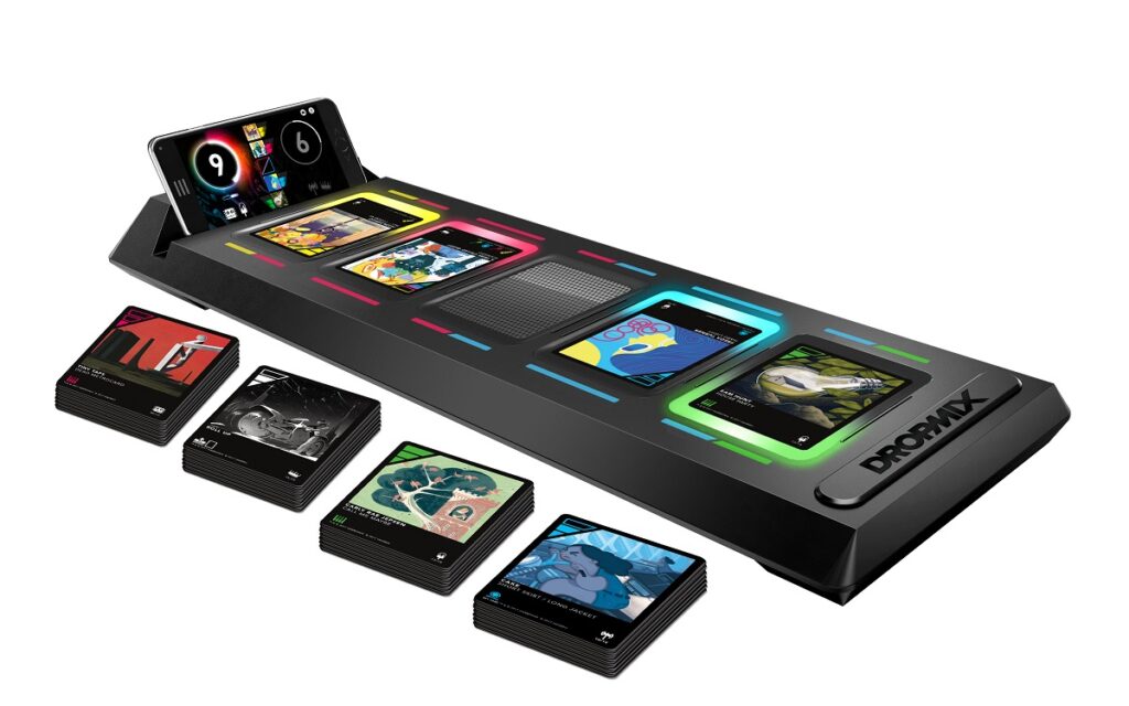 Harmonix and Hasbro show off Dropmix electronic music party game