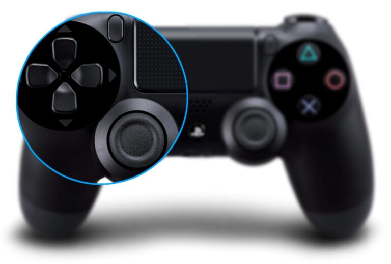 DualShock 4 - analog stick, D-pad