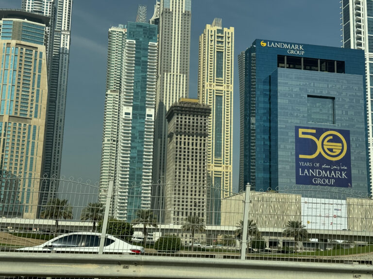 Skyscrapers are all over Dubai.