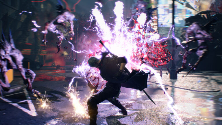 Devil may cry, or he may just shoot a giant laser hand or something.