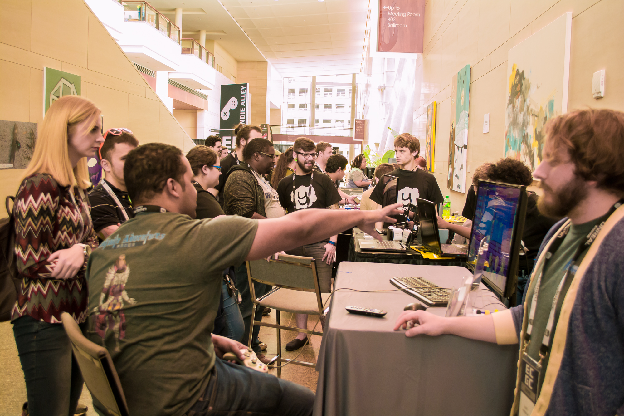 Indie Alley from the 2017 East Coast Game Conference.