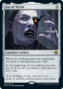 The Eye of Vecna is one of D&D's most infamous artifacts.