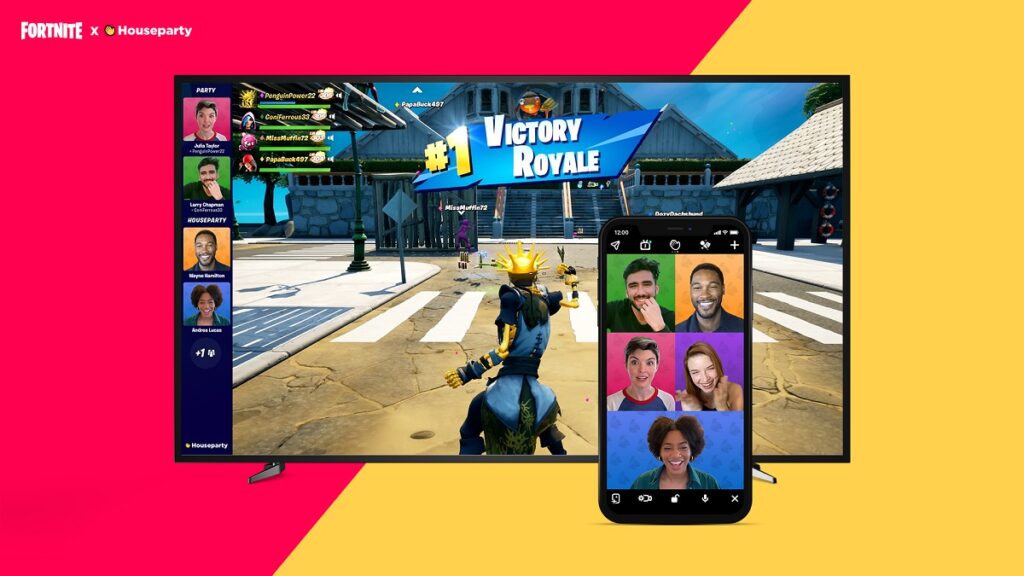 You can now join video chat using Houseparty in Fortnite.